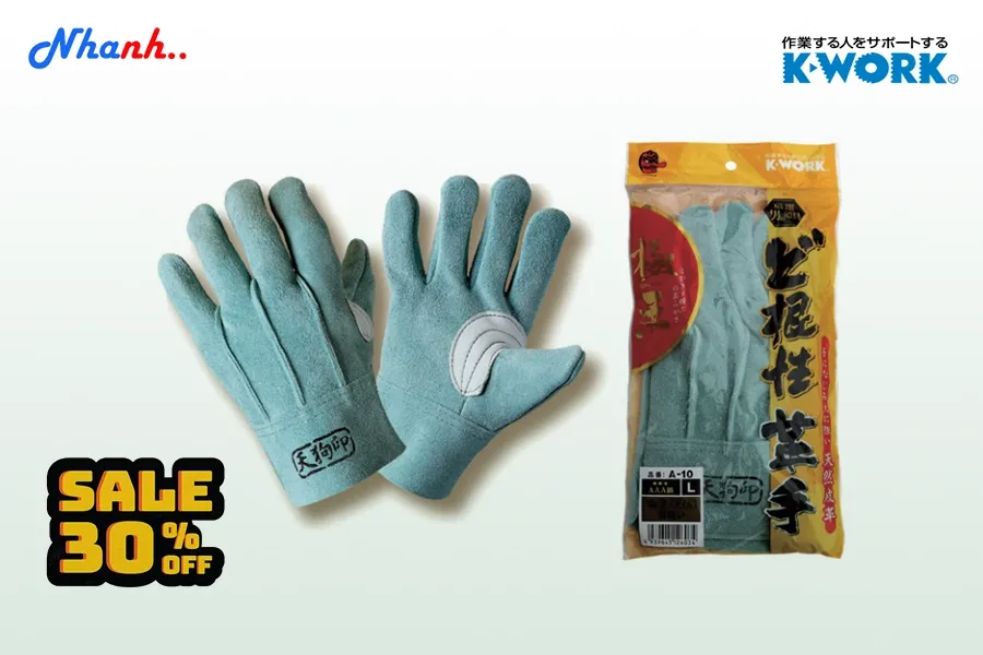 Giảm giá 30% cho găng tay da hàn KAWATE (K-WORK – Nhật Bản)